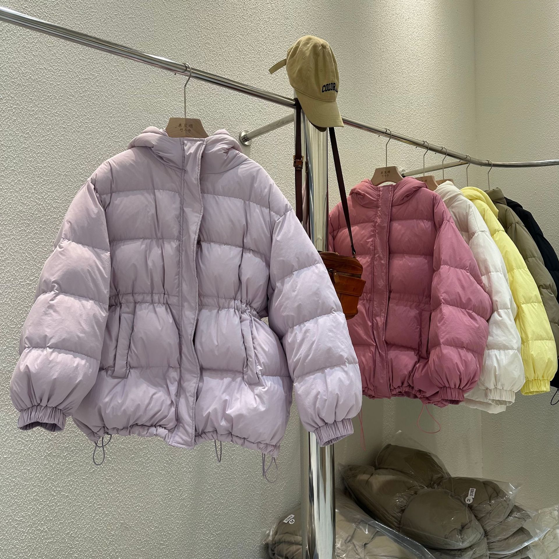 South Korea original stall wholesale new standard 90 white duck down jacket 2024 new slim padded plus size down jacket