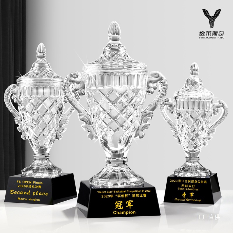 Extra Large Crystal Trophy Champion Tennis Golf Basketball Football Billiards Giant High-End for Tong