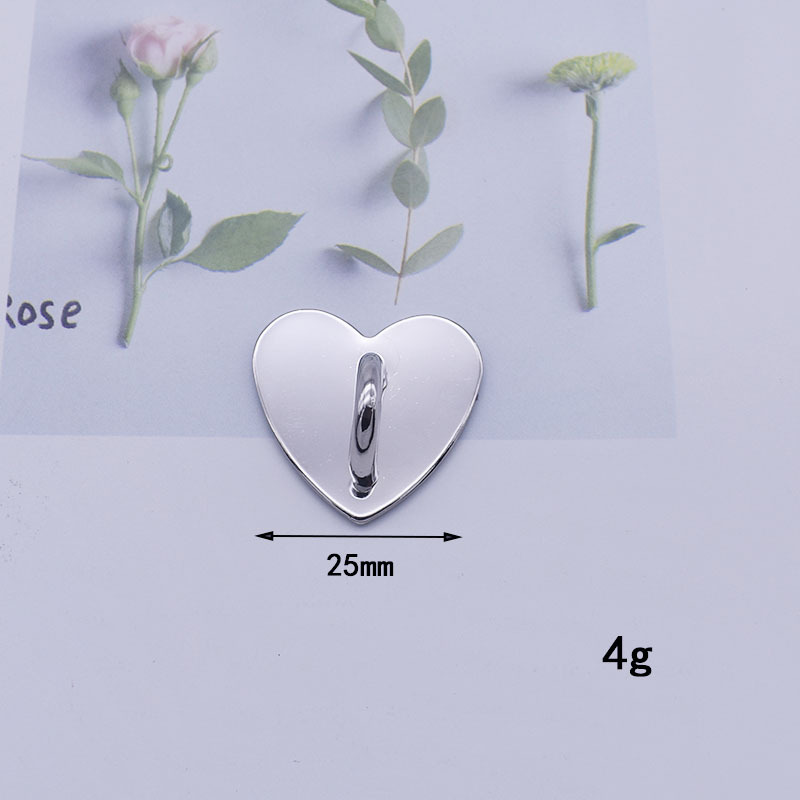 Qisheng new smooth love buckle diy mobile phone case accessories tassel pendant handmade metal accessories