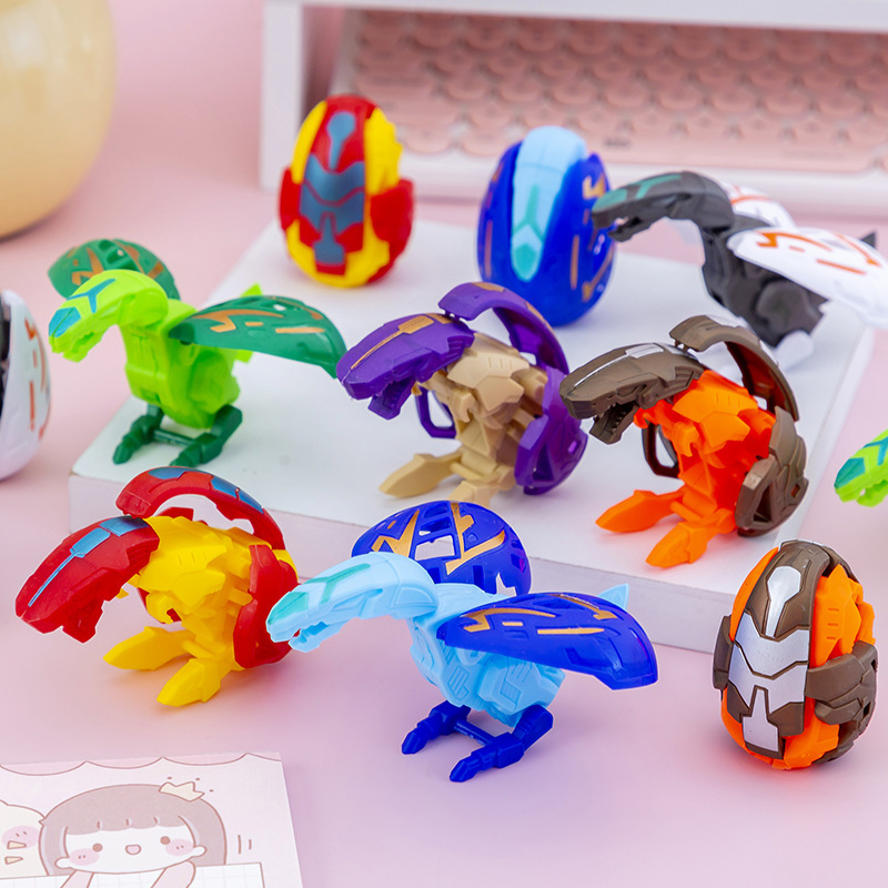Children's Transformed Dinosaur Egg Toy Simulation Dinosaur Transformed Egg Boy Transformed Gacha Kindergarten Small Gift Wholesale
