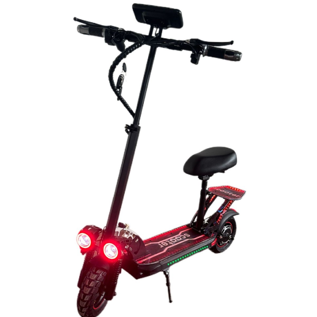 10inch Electric Scooter with Tail Wing Electric Mobility Scooter Outdoor Portable Foldable Electric Scooter for Adults