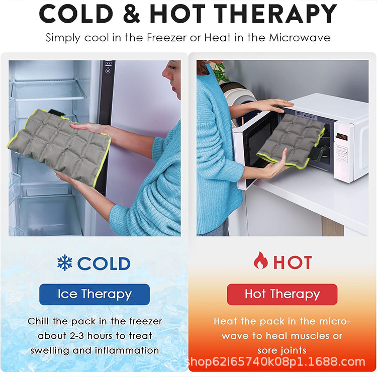 New multi-grid absorbent kneecap lightweight and easy to carry self-absorbent cold and hot compress ice bag
