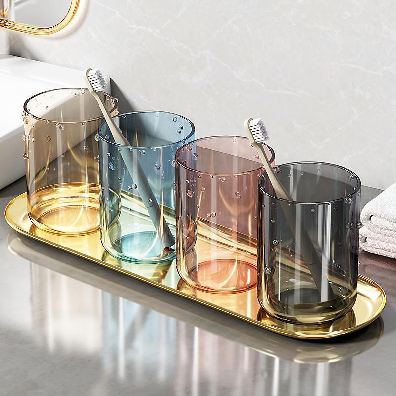 Чаша для полоскания рта, пара зубных чаш, высококачественная легкая роскошная семейная чаша для зубной щётки, детская чаша, прозрачная