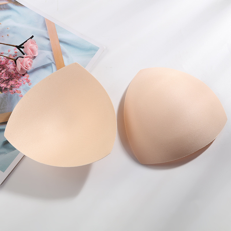 Ultra-thin Chest Pad Insert Beauty Back Underwear Anti-bump Triangle Latex Replacement Pad Sports Underwear Chest Pad Sponge Pad
