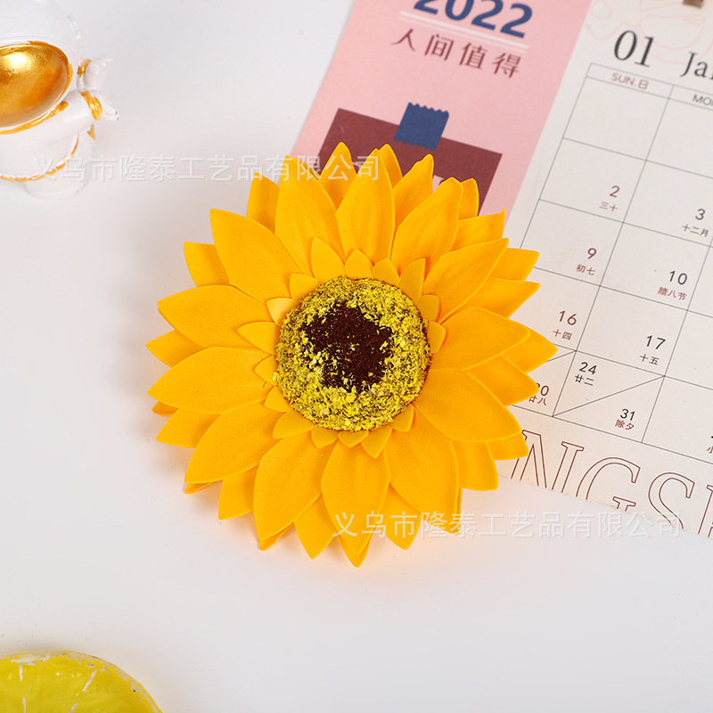 Mother's Day Soap Flower Sunflower Bouquet Gift DIY Sunflower Floral Artificial Soap Flower Gift Wholesale