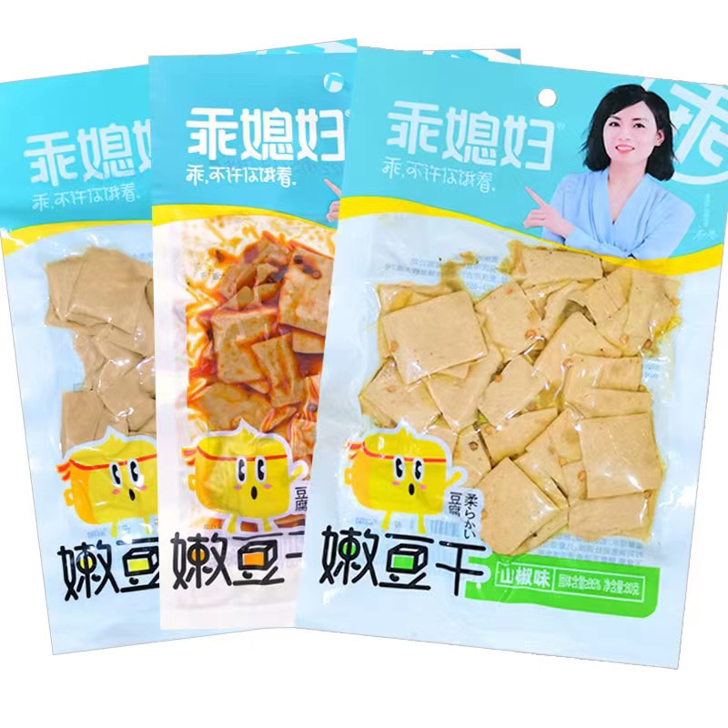 Good Daughter-in-law dried tofu 80g Chongqing specialty spiced pickled pepper spicy mountain pepper spicy vegetarian meat food snack snack