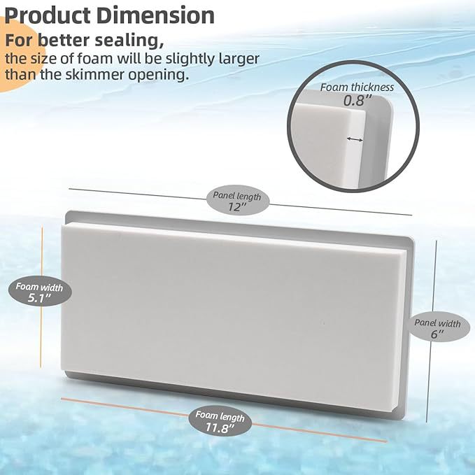 Pool separator winter plug for Hayward floor pool wide mouth separator door cover