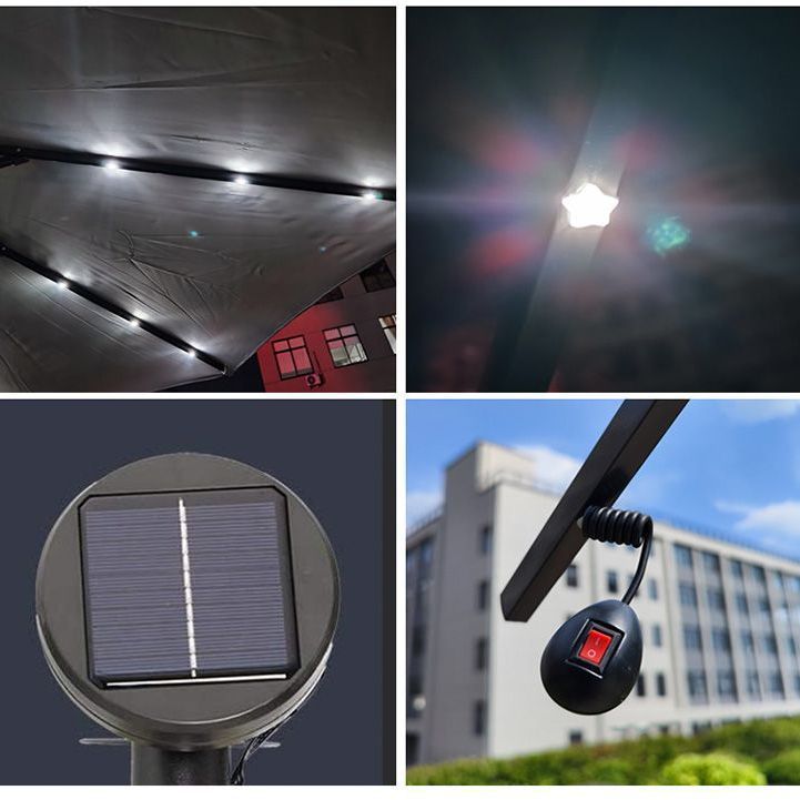 Outdoor Parasol Hand-cranked Straight Umbrella Garden Outdoor Courtyard Open-air Security Kiosk Cafe Balcony Center Column Umbrella