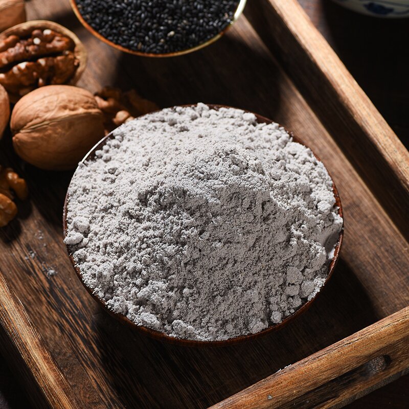 in stock Five Black Powder Sesame Wolfberry Mulberry Powder 500g Breakfast Powder for Middle-aged and Elderly Instant Black Sesame Powder for Hair
