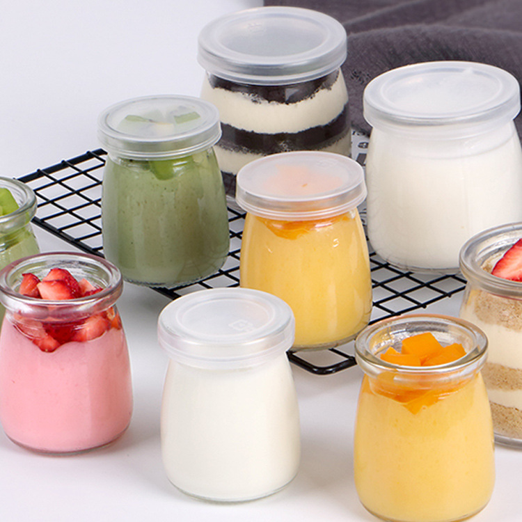 Оптовая продажа бутылок для пудинга, йогурта, желе, муссовых чаш, с крышкой, доступные разные емкости