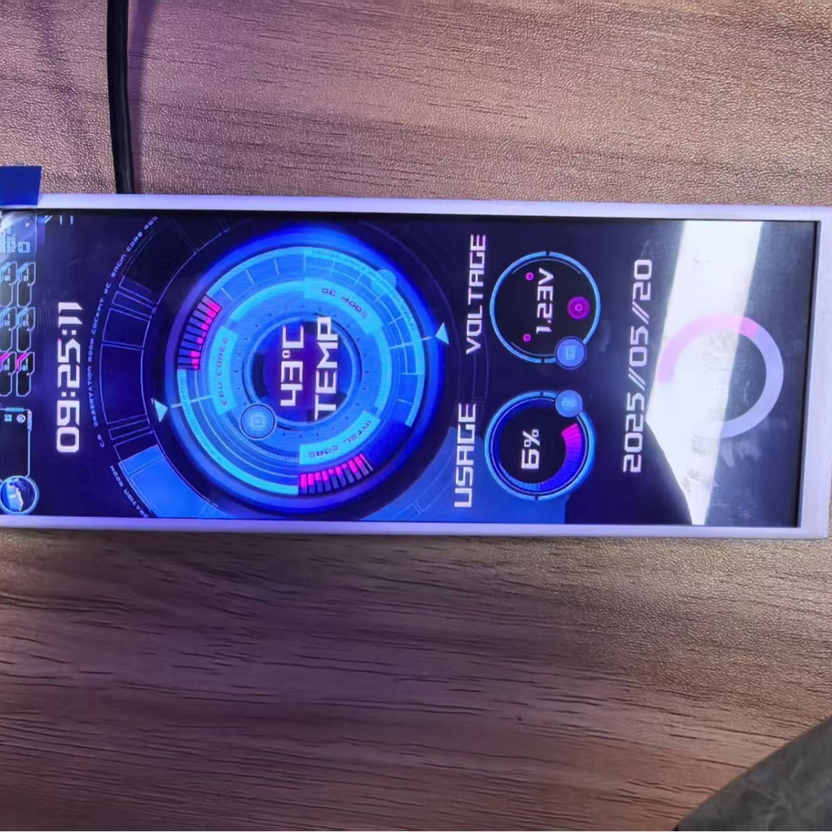 8.8inch Dual Screens + Board Smart Display Case Temperature Time Free DIY Computer Water Cooling Dual Screen Hot Model