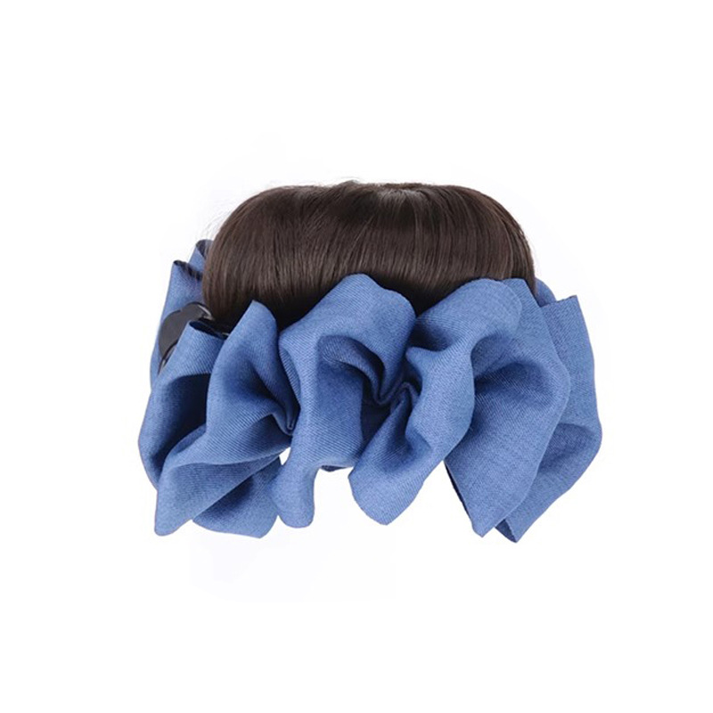 High-End Bun Wig Claw Clip with a Sophisticated Feel, High Crown Wig, Fluffy Hair, Realistic Human Hair-Like Hair Tie and Hairpin