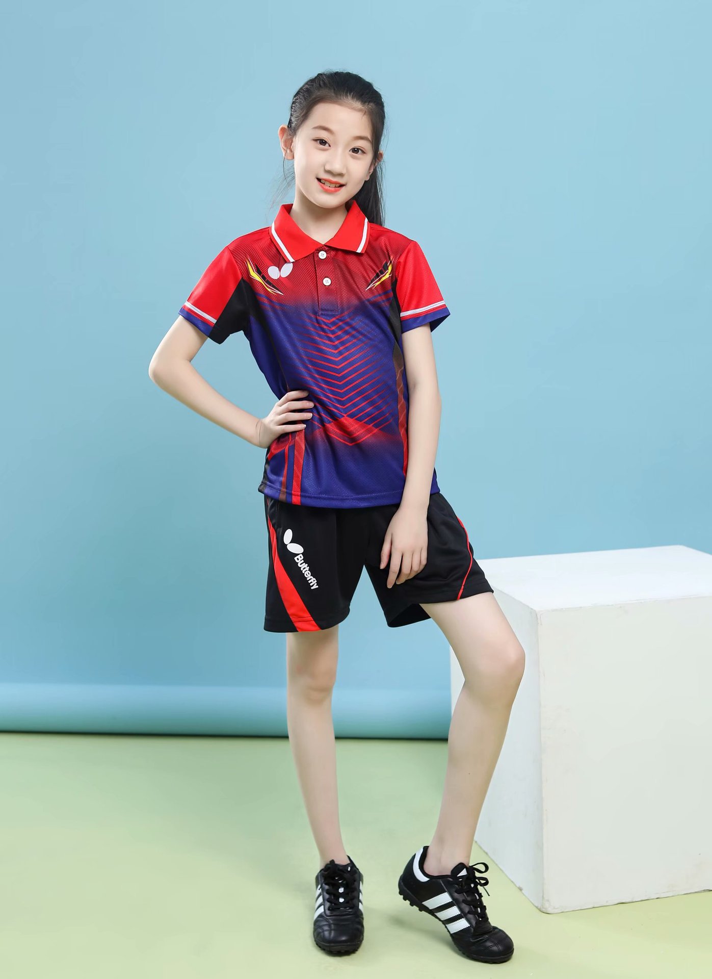 2021 Butterfly Table Tennis Suit Quick-drying Primary School Children's Table Tennis Training Suit Competition Team Suit Group Buying Printing