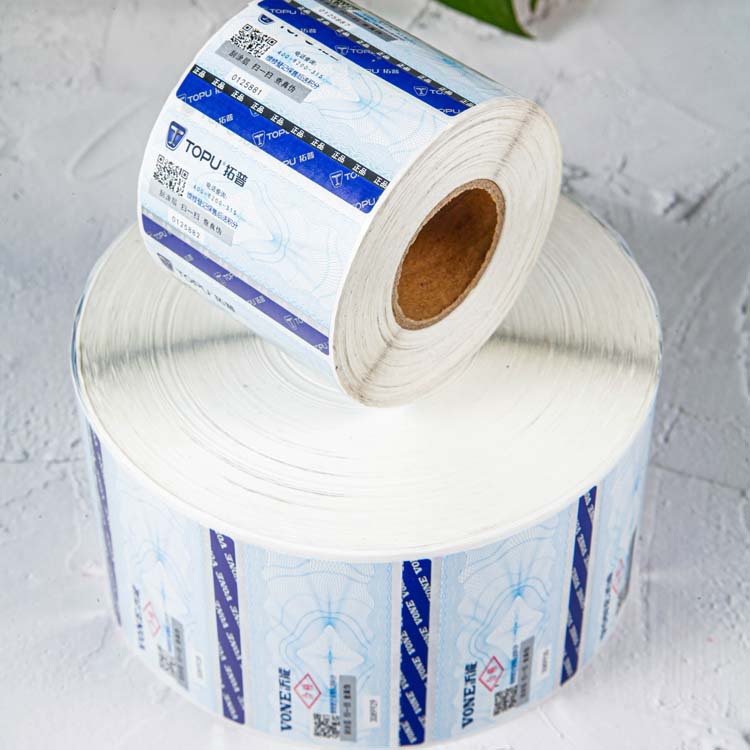 Roll Adhesive Stickers Custom Labels Transparent Trademark Logo Waterproof Sealing Stickers Advertising Labels Anti-Counterfeiting Labels