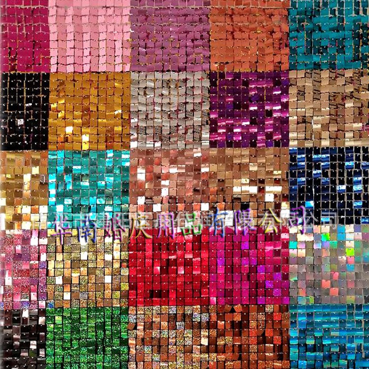 Wind-moving plate Wind-moving gusset plate Decorative gusset plate Wind-moving buckle Transparent baseboard Party sequin background wall