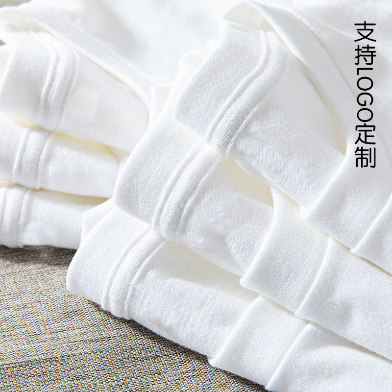 Фабричная футболка с длинным рукавом из тяжелого хлопка 250г для мужчин и женщин, однотонная, белая, с круглым вырезом