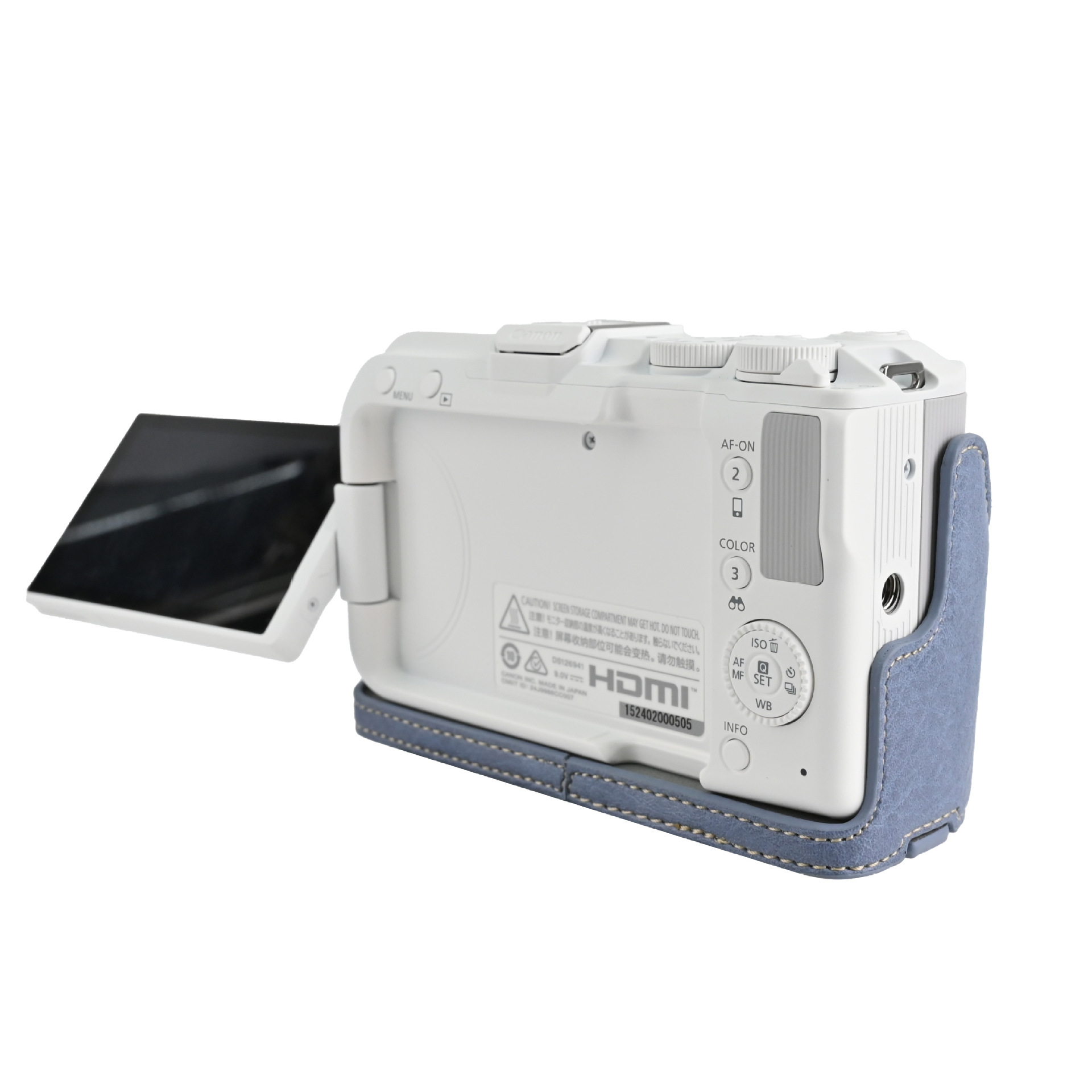 Canon R50V Pebbled Pu Magnetic Base + Can Be Used with V303 Shoulder Strap + 506 Lens Barrel