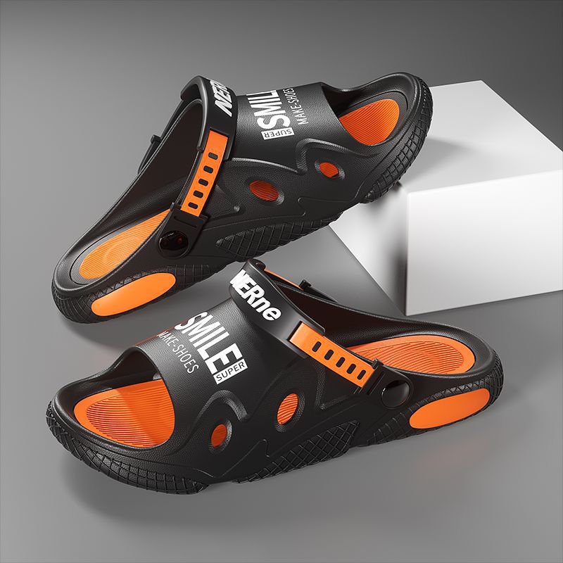 [Super Thick Slippers] Men's Summer Outer Wear Non-slip New Trendy Driving Dual-purpose Sports Beach Sandals