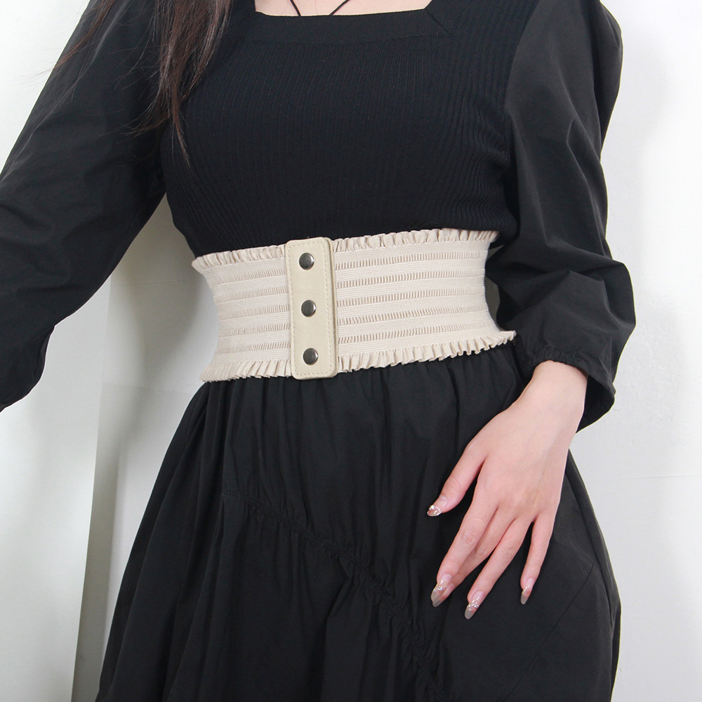 Waist Seal Women's High-end Slim-fit All-match Belt Ins Decorative Stylish dress Waistband Wide Belt