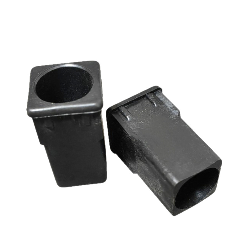 19 Round to 25 Square Hollow Transfer Sleeve Storage Rack Square to Round Bushing Fitness Equipment Plastic Tube Bushing