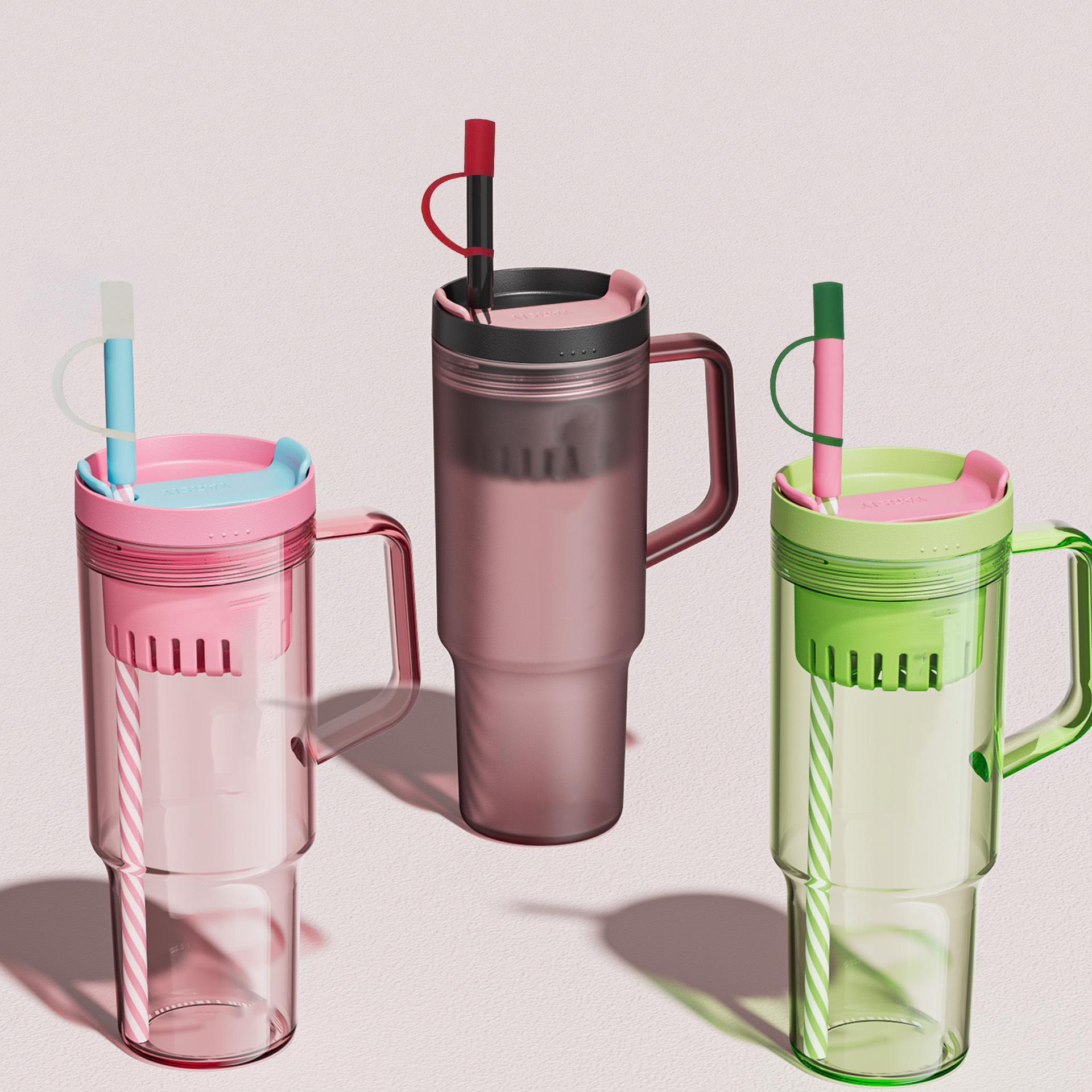 Food-Grade Straw Cap DIY Straw Decoration Straw Accessories Straw Dust Plug Silicone 8-10mm Straw Cap Buckle