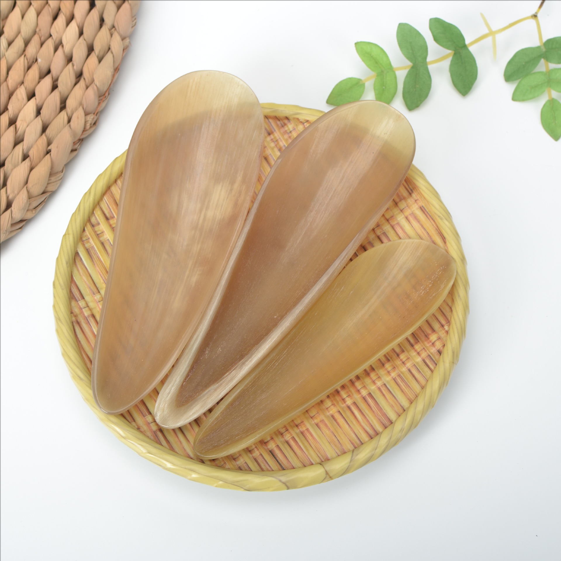 Доска для скребка из рога желтой коровы длиной от 10 до 18 см