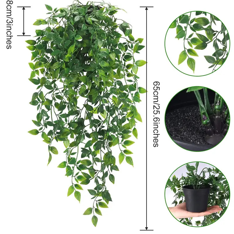 Cross-Border Artificial Hanging Plant Mandala Indoor Wall Decoration Flower Small Fake Potted Plant