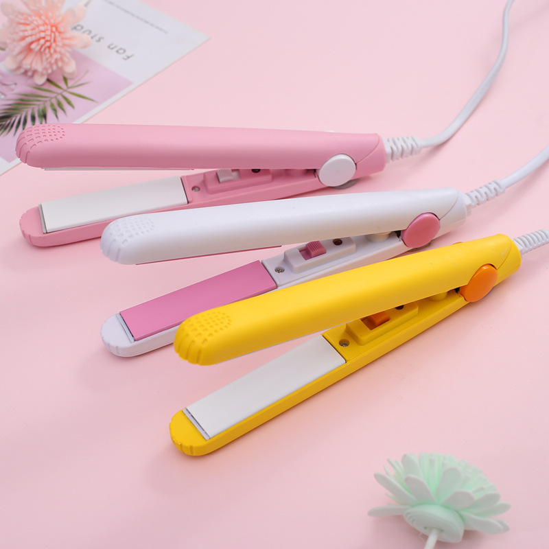Electric splint small straight hair curly hair dual-purpose bangs special straightening plate clip mini portable corn perm curling iron