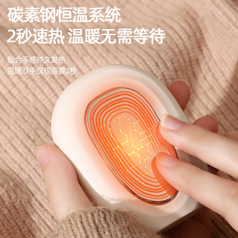 New Hand Warmer Charging Treasure 2-in -1 1xiaos Hand Holding Mini Large Capacity Retro USB Electric Warmer Double