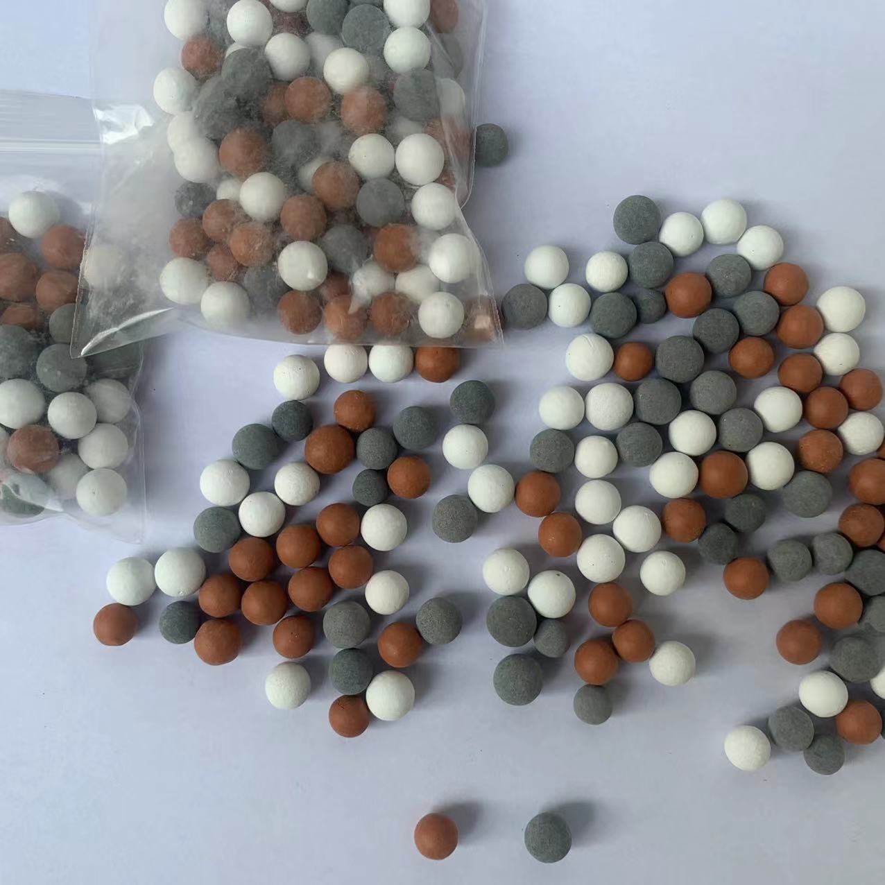 Filled Mixed Color Ceramic Ball Gardening Paving Medical Stone Ball Cushion Filled Electrical Stone Ball White Negative Ion Ball