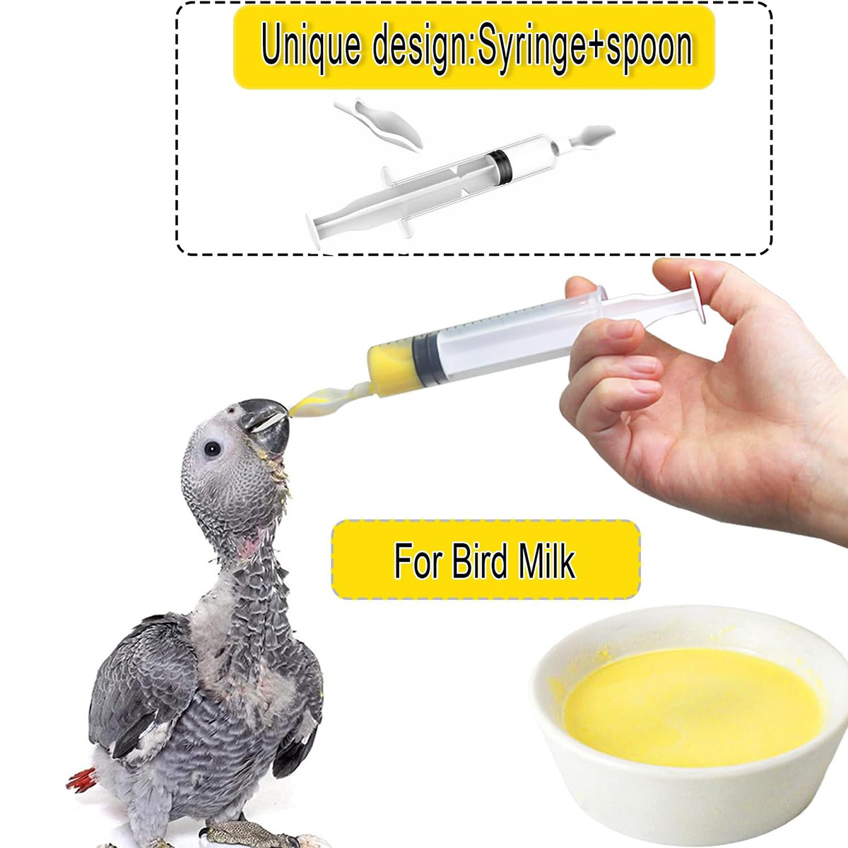 Cross-border parrot feeding artifact special feeding spoon tool syringe baby bird parrot milk powder needle tube