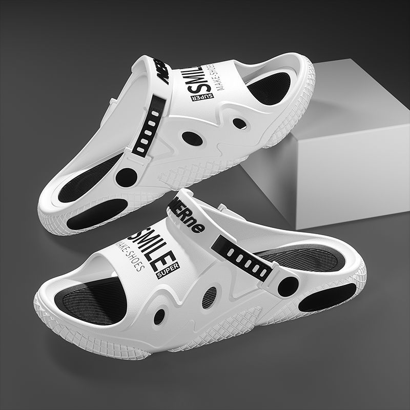 [Super Thick Slippers] Men's Summer Outer Wear Non-slip New Trendy Driving Dual-purpose Sports Beach Sandals