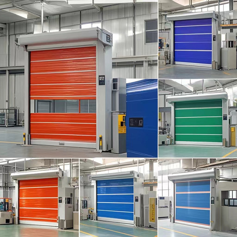 Factory Direct Sales Pvc Quick Rolling Shutter Door Industrial Rolling Shutter Electric Automatic Sensor Upgrade Door Radar Door Customization