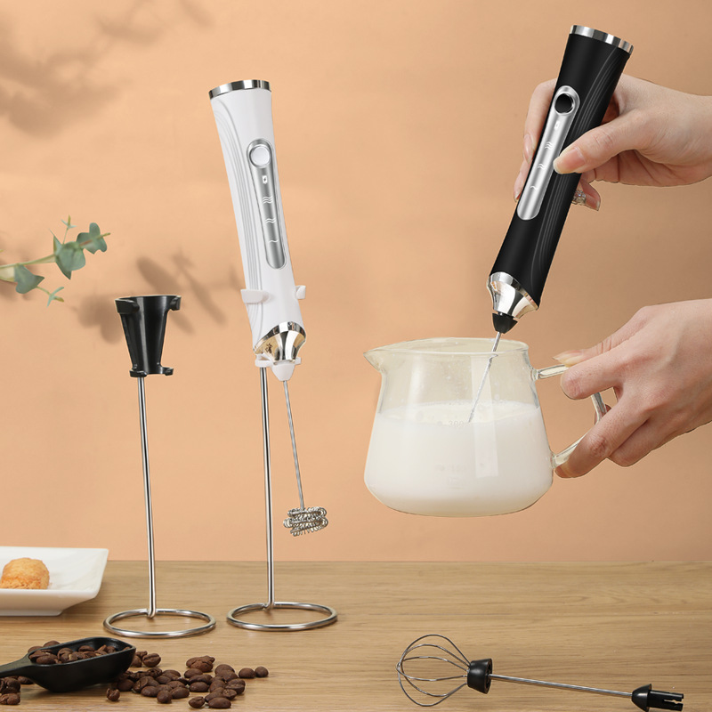 New milk frother household electric milk frother hand-held egg beater coffee frother milk blender milk beater