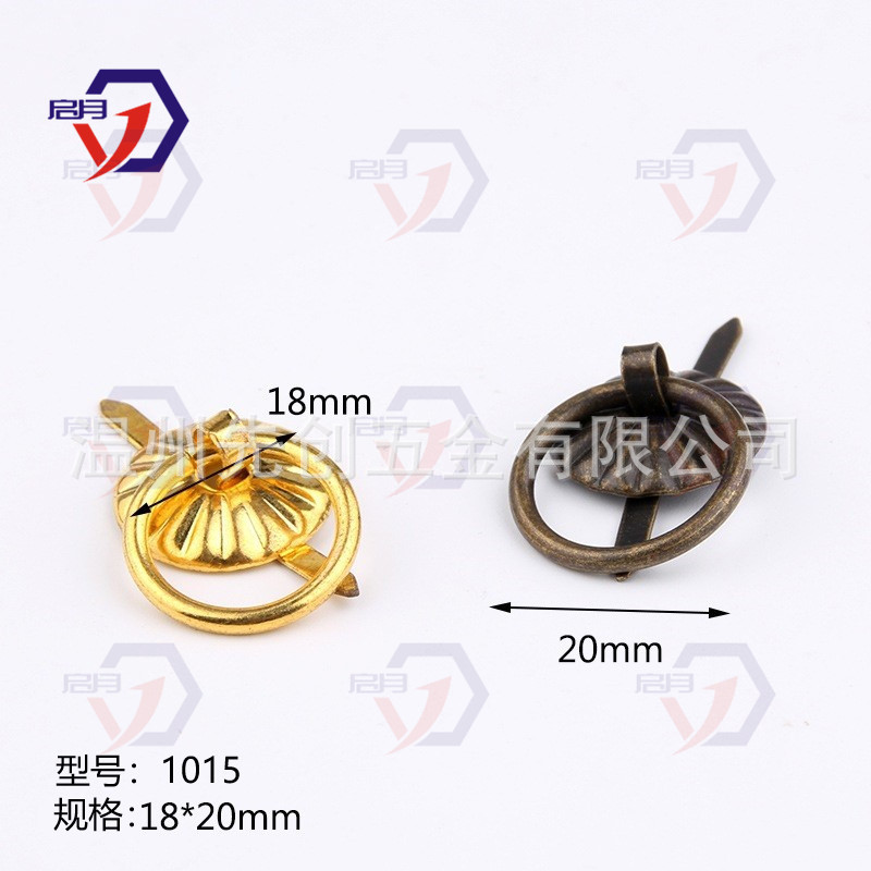 1015 Sunflower Round Antique Small Pull Ring Iron Circle Small Carton Drawer Box Handle Home Furnishings