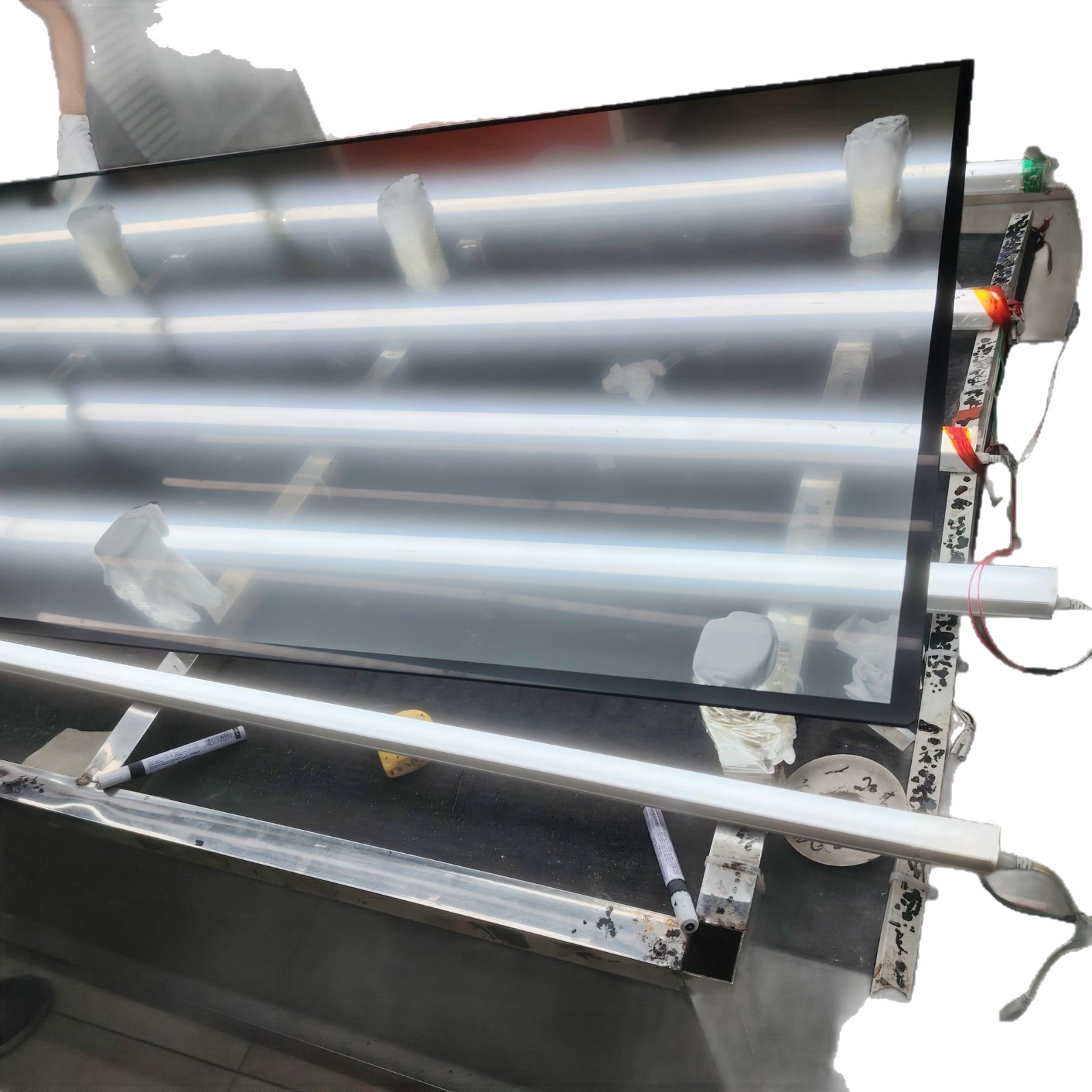 Supply of Ag Etched Frosted Glass Anti-Glare Low-Reflective Advertising Machine Panel Electronic Display Anti-Glare Glass