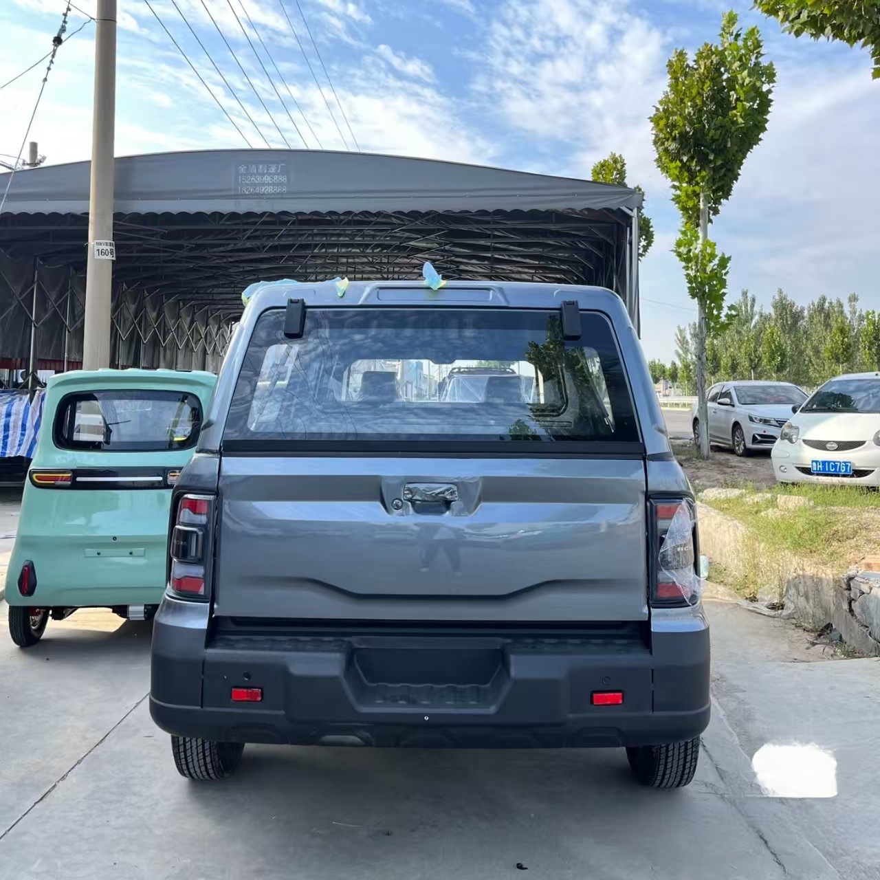 New Energy Low-Speed Mobility Dual-Use Lithium Battery Electric Vehicle, No License Required, Insurance Available, Heating and Cooling Air-Conditioned Pickup Truck