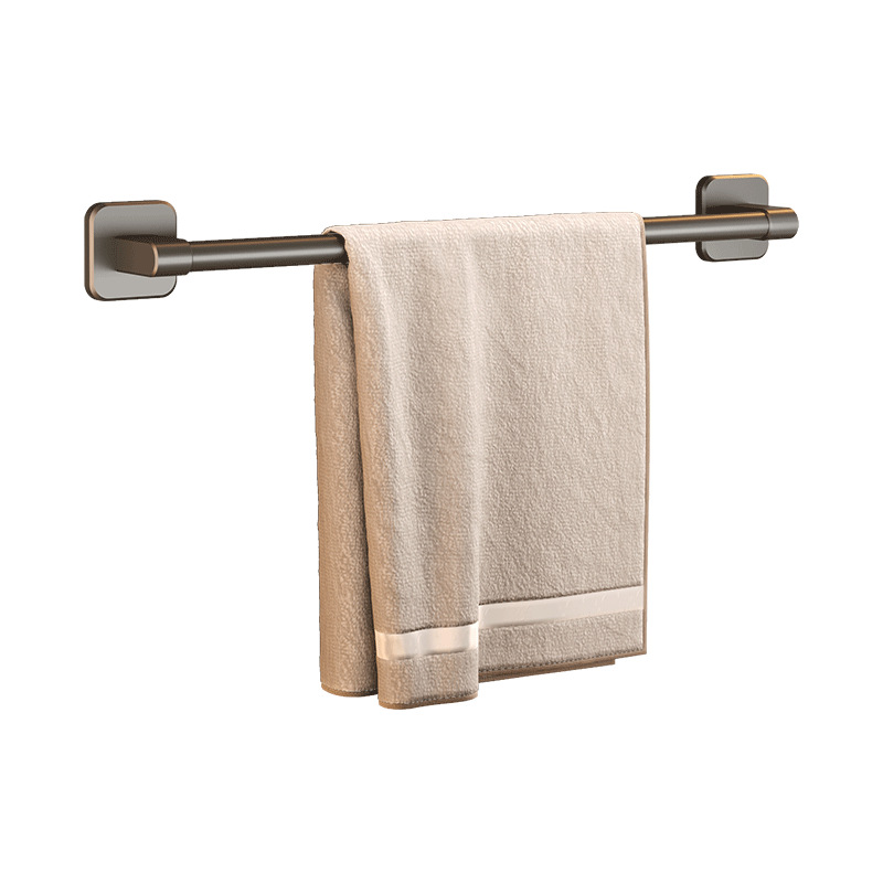 Modern Simple Towel Rack Single Pole Bathroom Hanging Aluminum Alloy Wall-Mounted Towel Rack Bathroom Rack