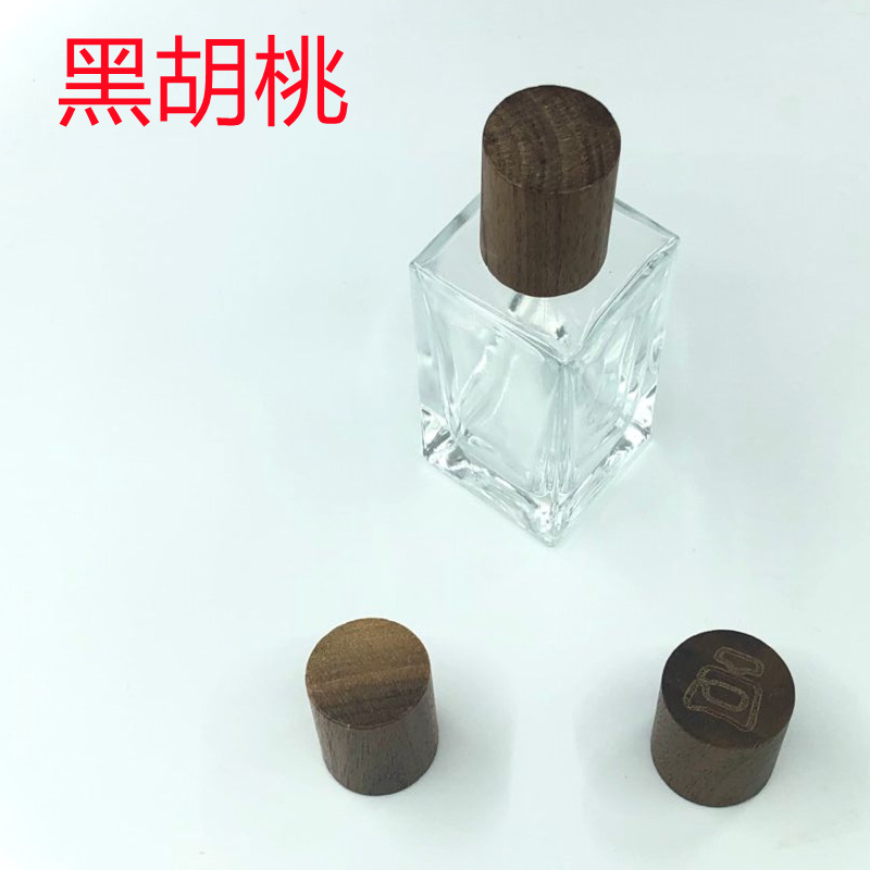 Beech Black Walnut Perfume Cap Car Pendant Perfume Bottle Wooden Cap Essential Oil Aromatherapy Bottle Wooden Cap Bamboo Wooden Cap