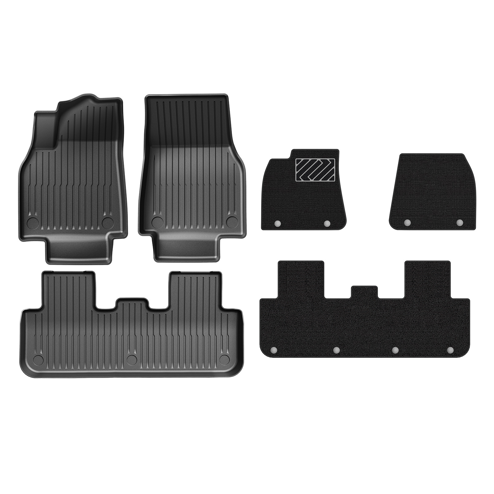 Suitable for Tesla's New Model 3/Y Special Floor Mats Tpe Car Floor Mats Front and Rear Trunk Mats Wholesale