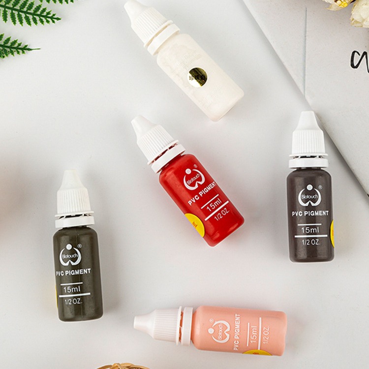 Пигмент для татуировки Baode для практики вышивки, полупостоянный пигмент для бровей, высокая плотность, концентрированный пигмент, мелкие молекулы пигмента, деликатный