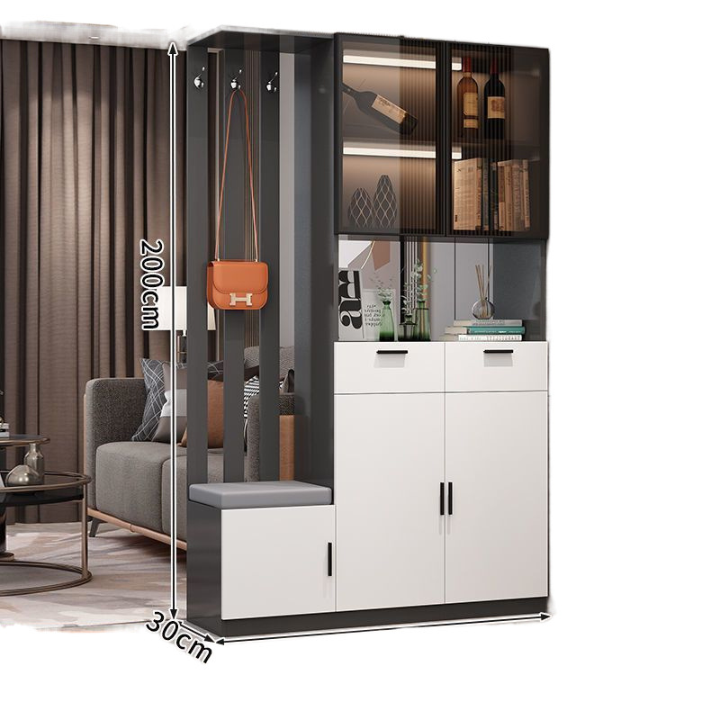 Household Shoe Cabinet Entrance Cabinet Sitting Integrated Wall Door Screen Storage Cabinet Wine Cabinet Living Room Partition Cabinet Hallway Cabinet