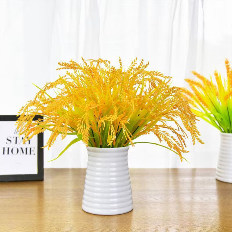 Wheat Ears, Rice, Rice, Artificial Flowers, Barley Artificial Decorations, Opening Artificial Flower Props, Entrance Hall Living Room Decorations