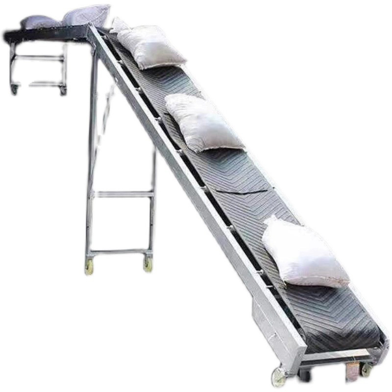 Conveyor Small Conveyor Belt Folding Lifting Loading Anti-Slip Belt Bulk Granular Medicinal Material Conveyor in Stock
