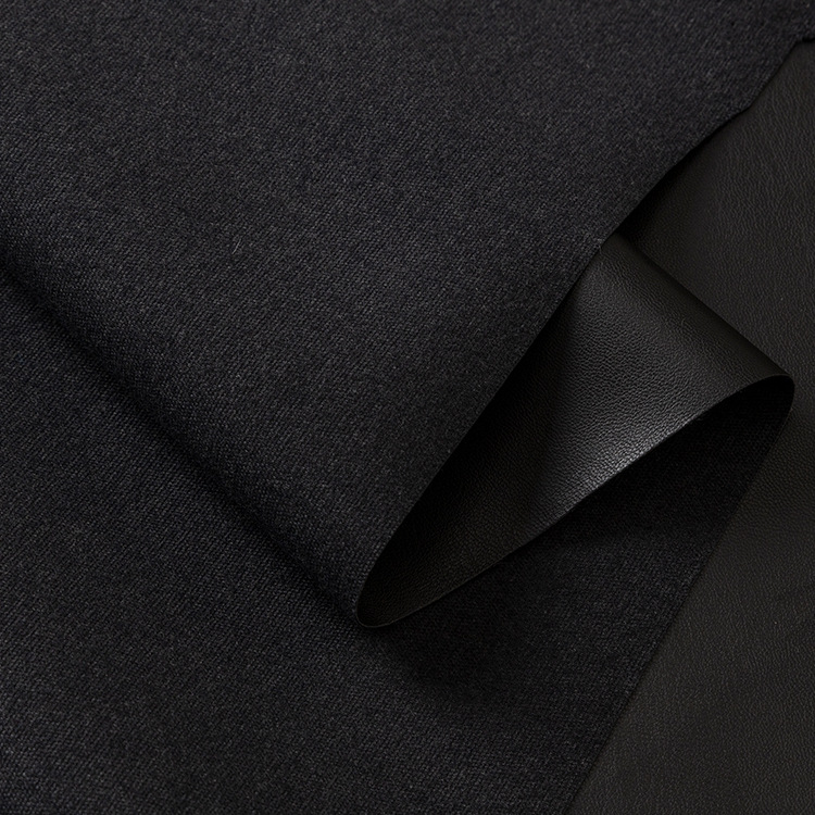 PU leather fabric Ji Fanxi A anti-viscose 0.6mmpu leather fabric leather pants fabric