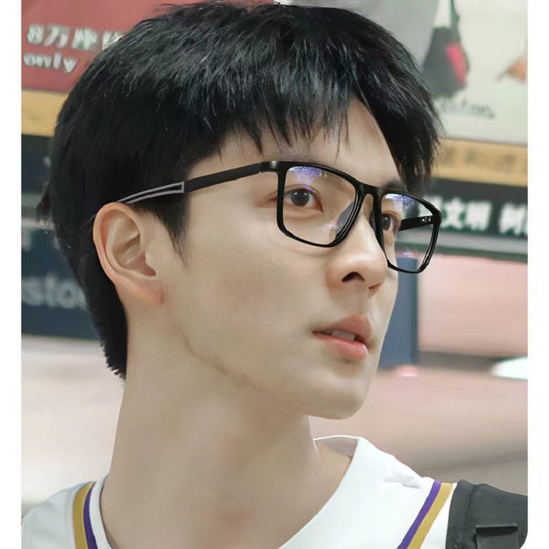 New sports glasses anti-blue light discoloration flat lens can be equipped with myopia astigmatism glasses eye protection super light