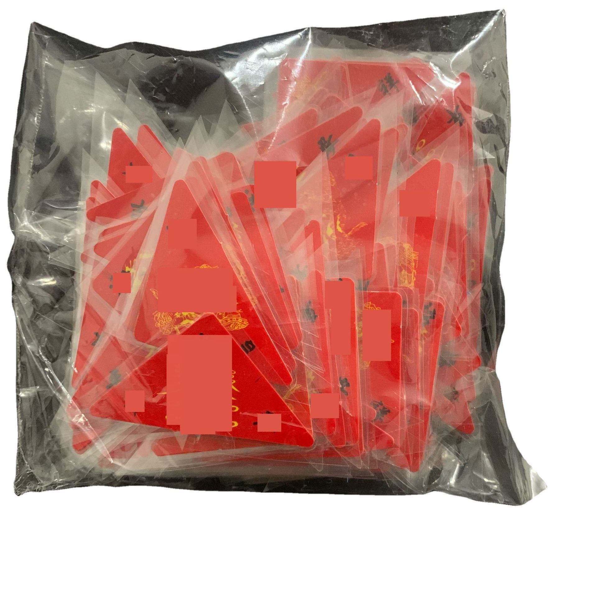 Plastic Triangle Card Printing Triangle Various Patterns Paper Plastic Triangle Card