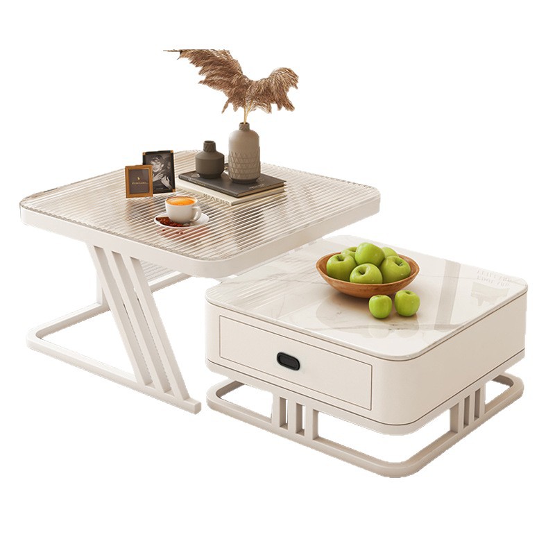 Cloud Coffee Table Nordic Home Living Room Simple Modern Small Apartment Tea Table Cream Style 2025 New Trending Table