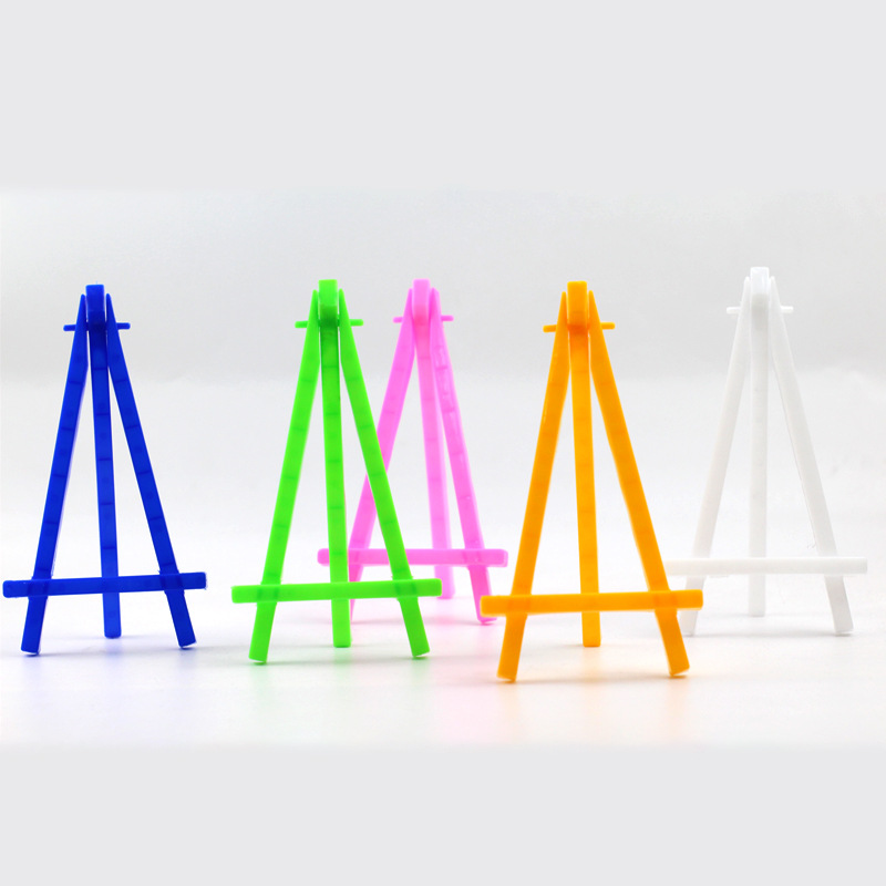 Directly Supplied from the Manufacturer, Environmentally Friendly Pp Plastic Painting Easel, Mini Mobile Phone Holder, Painting Work Triangle Display Stand