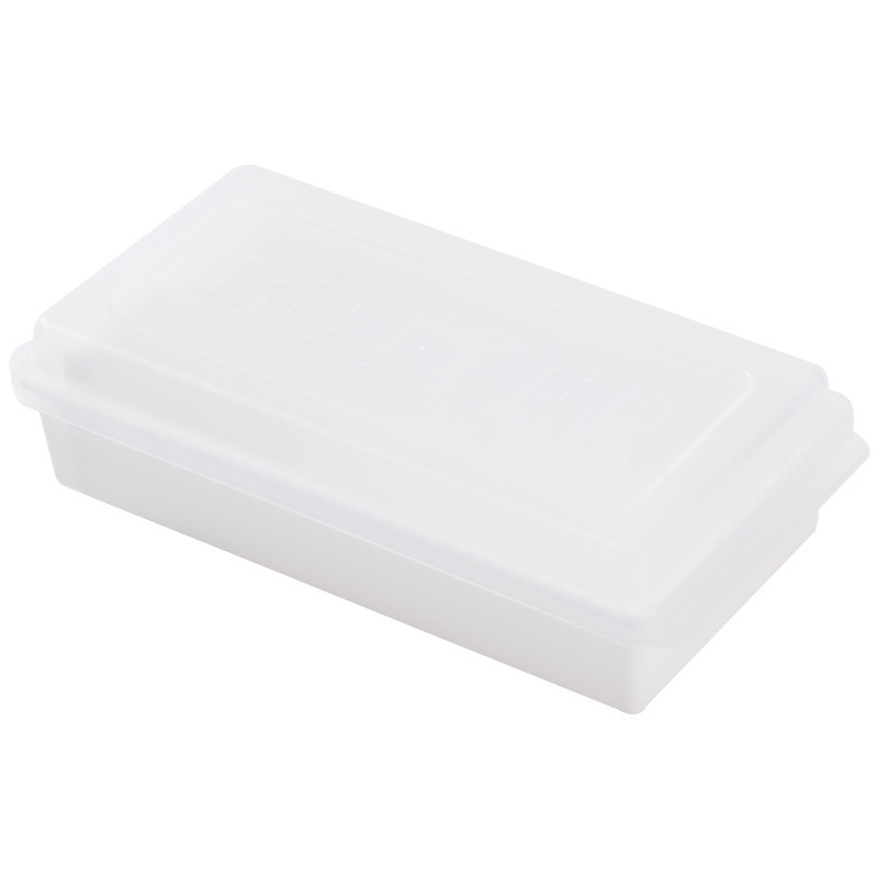 Butter Cutting Storage Box Sub-packing Storage Box Cheese Fresh-keeping Box with Lid Cheese Piece Cutting Knife Storage Box